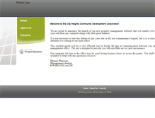 Tablet Screenshot of cityheightscdc.propertyware.com