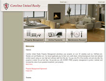 Tablet Screenshot of carolinaunitedrealtypropertymanagement.propertyware.com