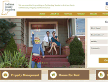 Tablet Screenshot of indianarealtypartners.propertyware.com